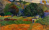 Monument Valley Paintings - The Little Valley by Paul Gauguin